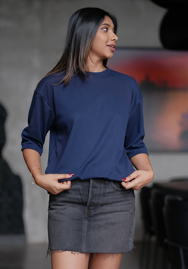 SADIE BLUE BAGGY T SHIRT